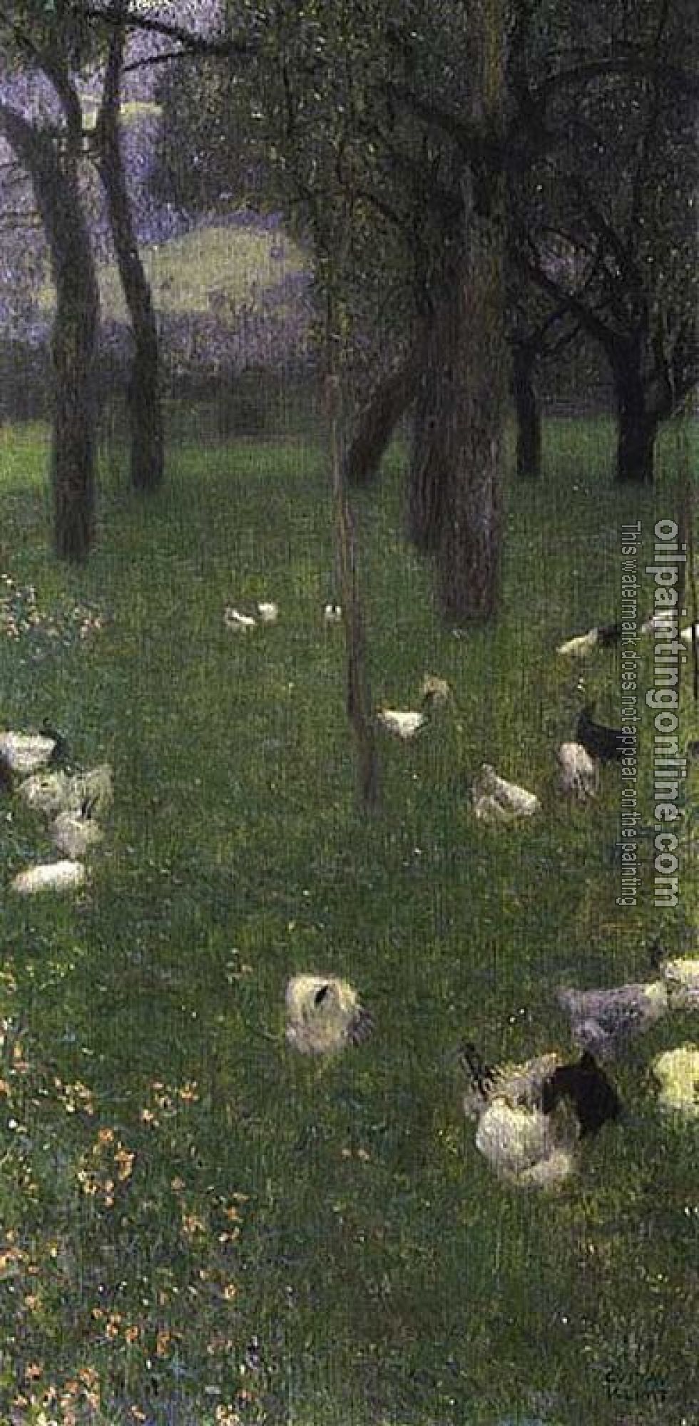 Klimt, Gustav - After the Rain (Garden with Chickens in St. Agatha)